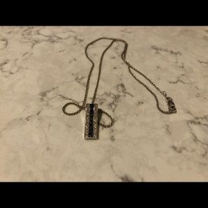 Sapphire and diamond necklace